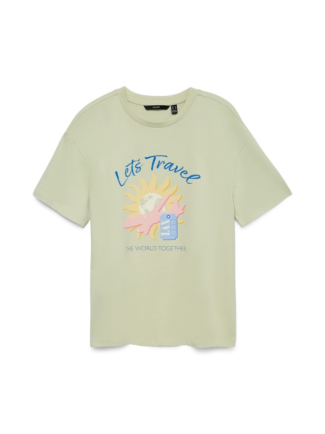 Vero Moda T-Shirt »VMNINNA MIA SS TOP BOX JRS« Baumwolle, Rückenprint