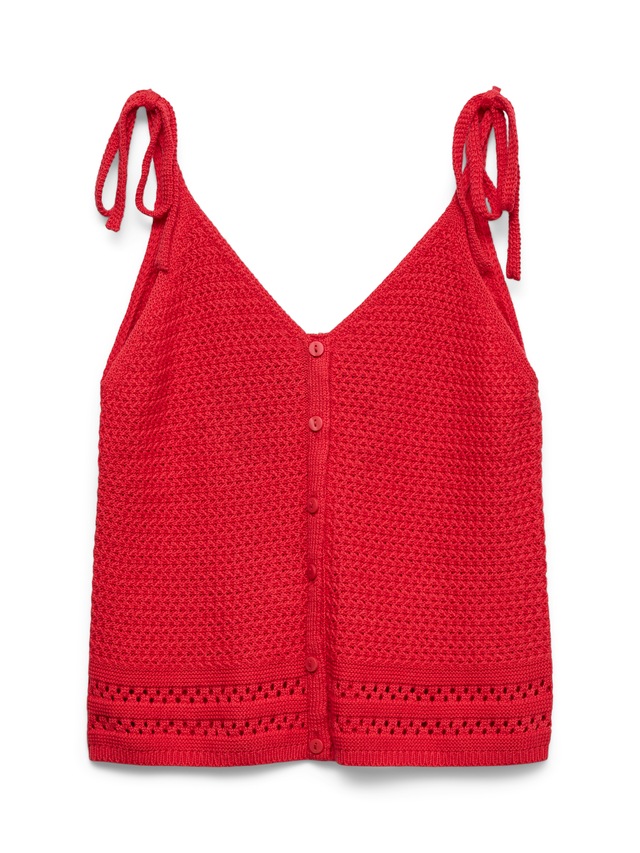 Vero Moda Stricktop »VMSALTY SANDS SL TOP SE« Baumwolle