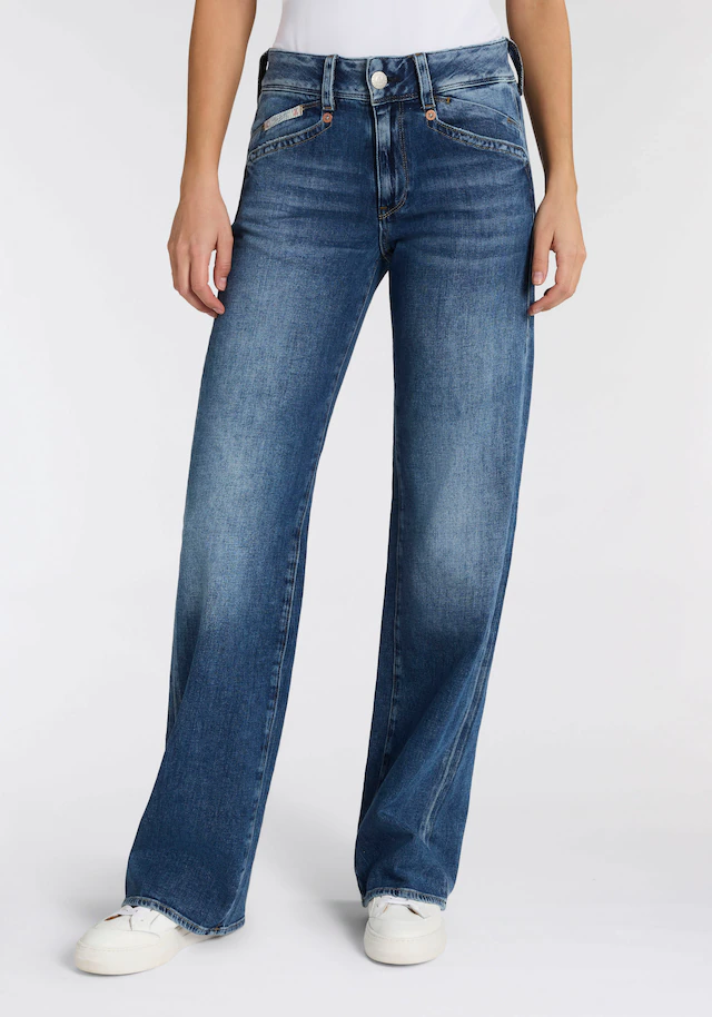 Herrlicher Straight-Jeans »Prime New Denim Stretch« mit Spitzbund hinten