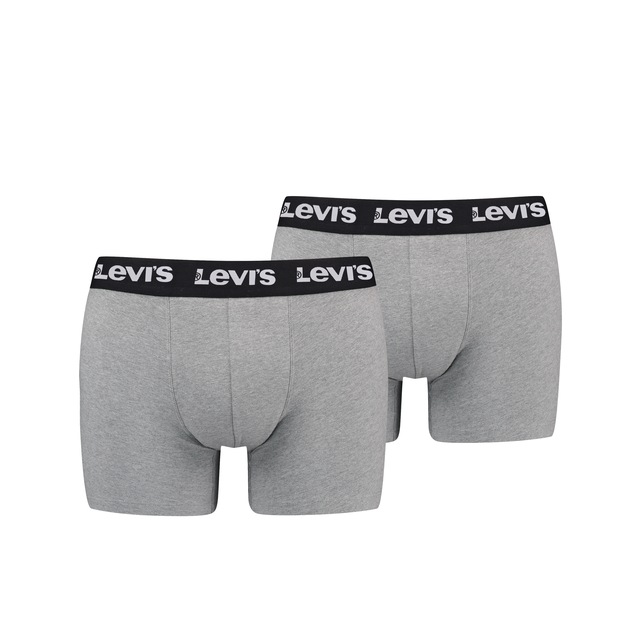 Levi's® Boxershorts »LEVIS MEN REPEAT LOGO BOXER BRIEF 2P« ohne Eingriff, Logobund, elastisch