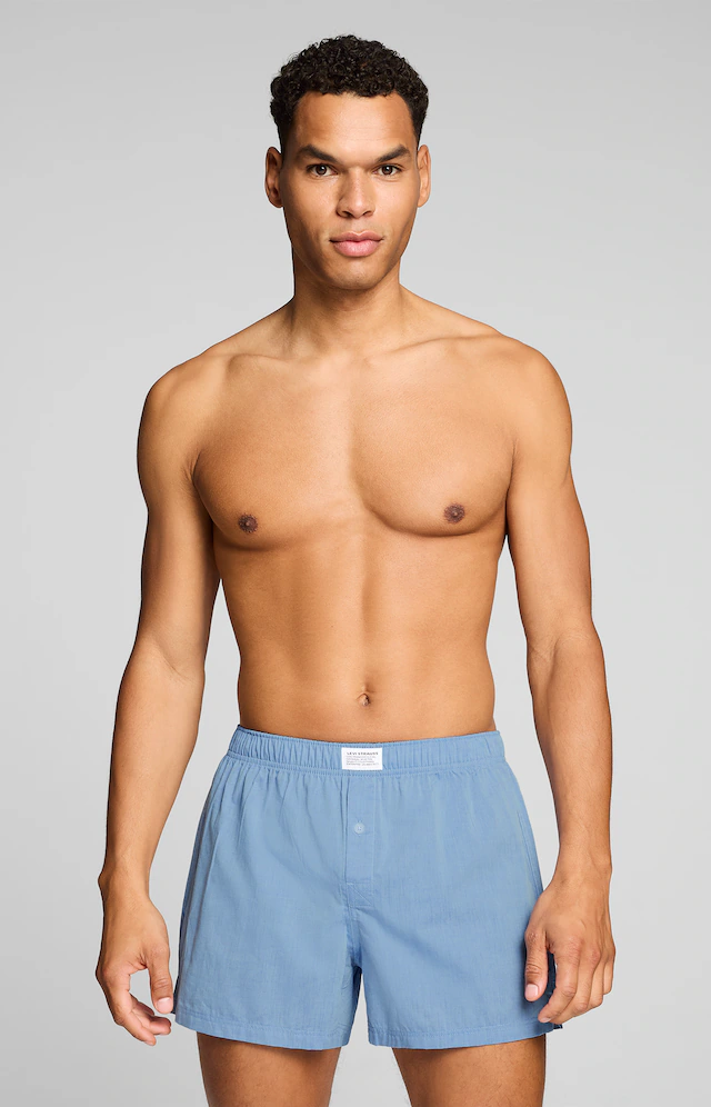 Levi's® Webboxer »LEVIS MEN WOVEN BOXER 2P« mit Eingriff, Baumwolle, weites Bein