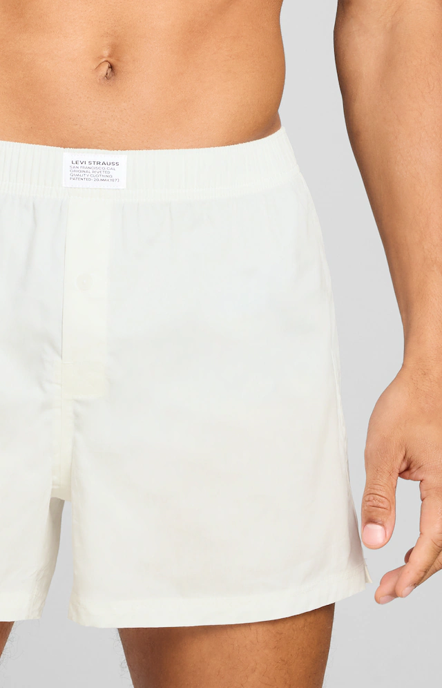 Levi's® Webboxer »LEVIS MEN WOVEN BOXER 2P« mit Eingriff, Baumwolle, weites Bein