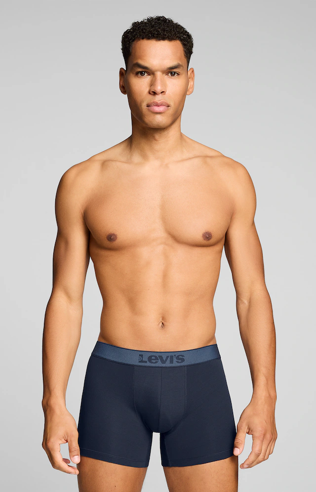 Levi's® Boxershorts »LEVIS MEN TWILL WB BOXER BRIEF 2P« ohne Eingriff, Stretchbund