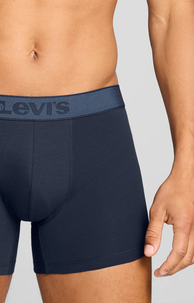 Levi's® Boxershorts »LEVIS MEN TWILL WB BOXER BRIEF 2P« ohne Eingriff, Stretchbund