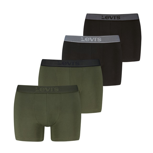 Levi's® Boxershorts »LEVIS MEN TWILL WB BOXER BRIEF« 4er Pack, ohne Eingriff, Logobund