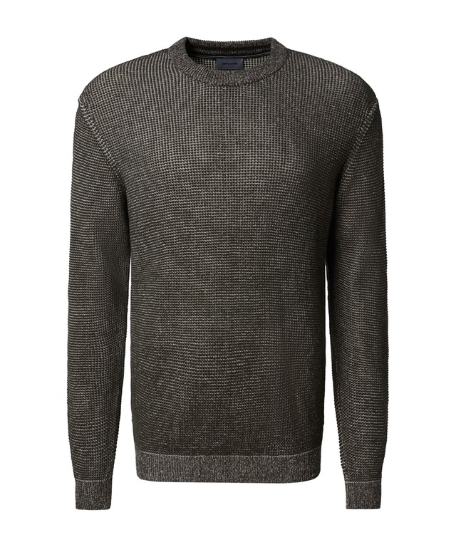 Pierre Cardin Rundhalspullover »Strick RH« Waffelmuster