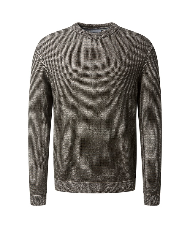 Pierre Cardin Rundhalspullover »Strick RH« Waffelmuster