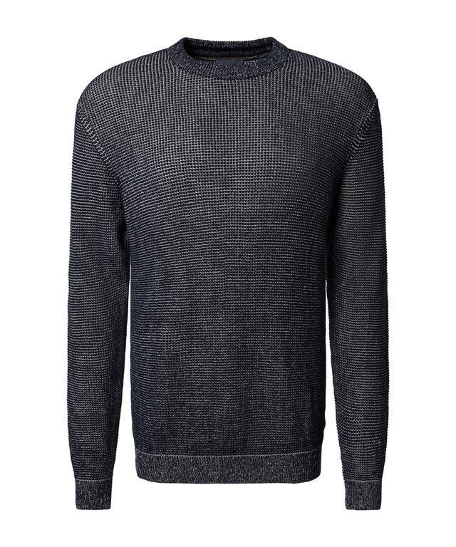Pierre Cardin Rundhalspullover »Strick RH« Waffelmuster
