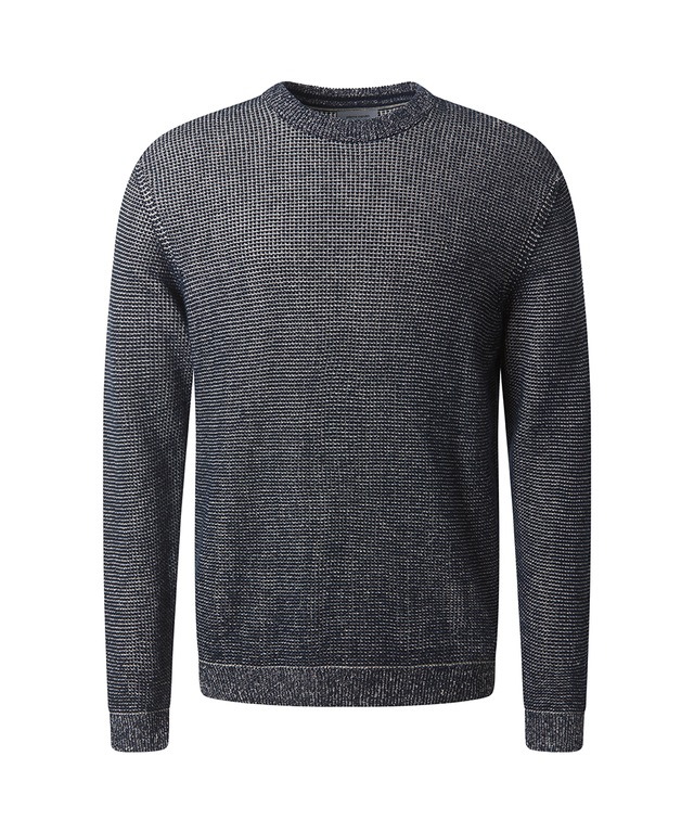 Pierre Cardin Rundhalspullover »Strick RH« Waffelmuster