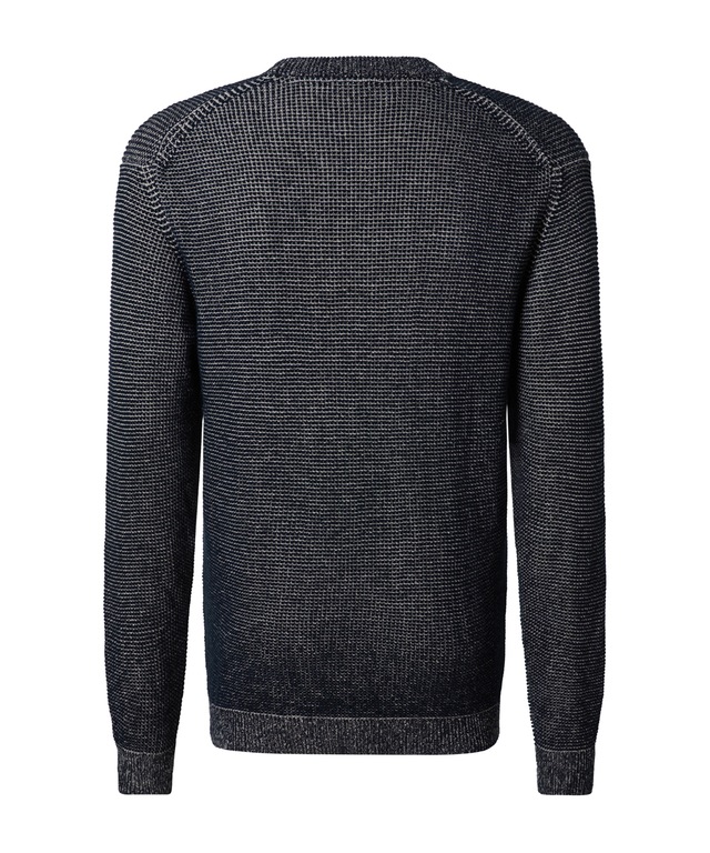 Pierre Cardin Rundhalspullover »Strick RH« Waffelmuster