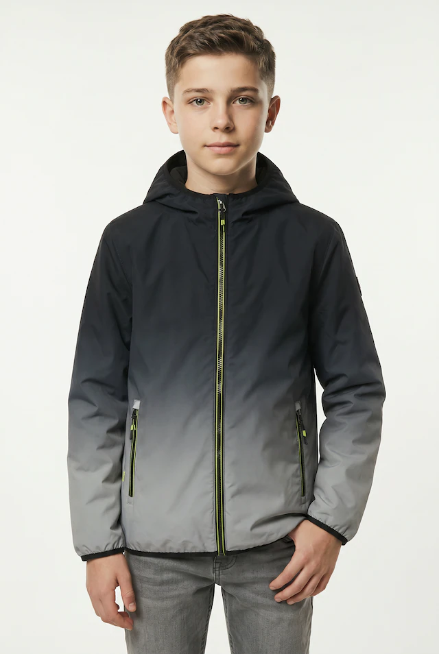 Killtec Regenjacke »BOYS REGENJACKE OT« mit Kapuze für Kinder, mit Eingrifftaschen, wasser- & winddicht
