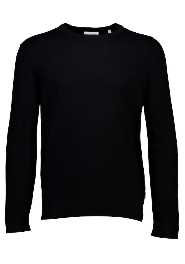 LINDBERGH Strickpullover mit Rundhals / Viskose / unifarben