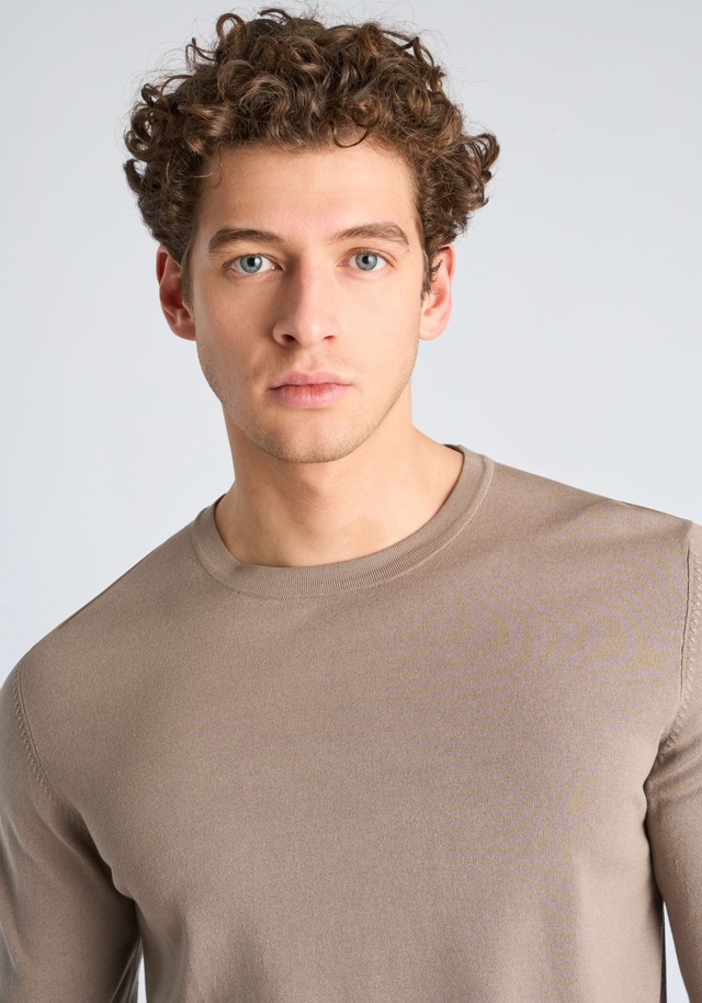 LINDBERGH Strickpullover mit Rundhals / Viskose / unifarben