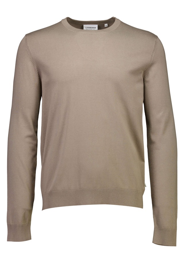 LINDBERGH Strickpullover mit Rundhals / Viskose / unifarben