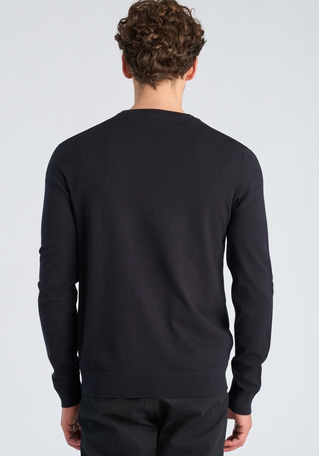 LINDBERGH Strickpullover mit Rundhals / Viskose / unifarben