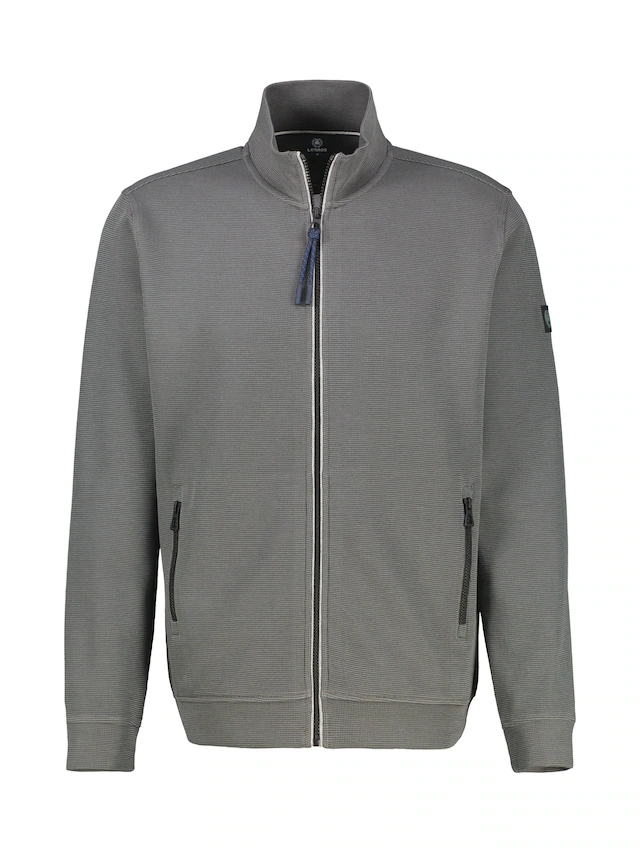 LERROS Sweatjacke »Sweatjacke aus Baumwollmischgewebe« Jacke im Baumwollmix mit Reißverschluss, Stehkragen und Seitentaschen