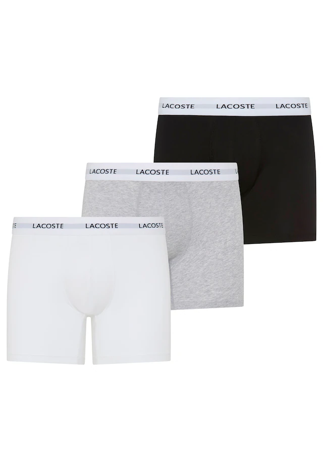 Lacoste Boxer »Boxer Brief« Packung, 3er, mit Lacoste-Schriftzug am Bund