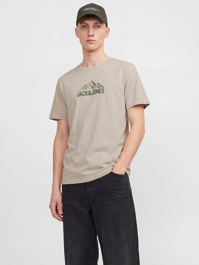 Jack & Jones T-Shirt »JJROCHE TEE SS CREW NECK« Baumwolle, regular fit