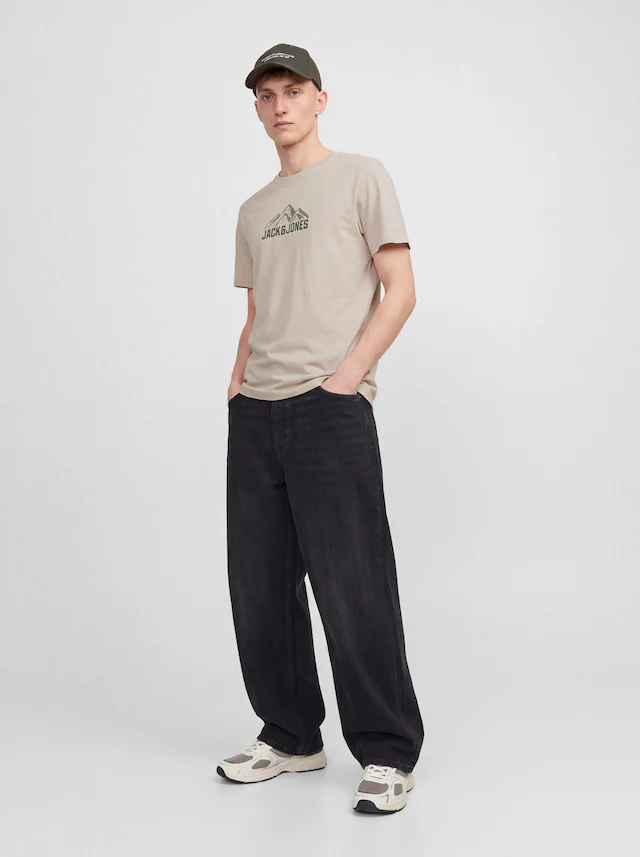 Jack & Jones T-Shirt »JJROCHE TEE SS CREW NECK« Baumwolle, regular fit