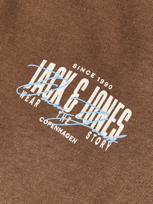 Jack & Jones Kapuzensweatjacke »JJAERO SWEAT ZIP HOOD« Materialmix, regular fit