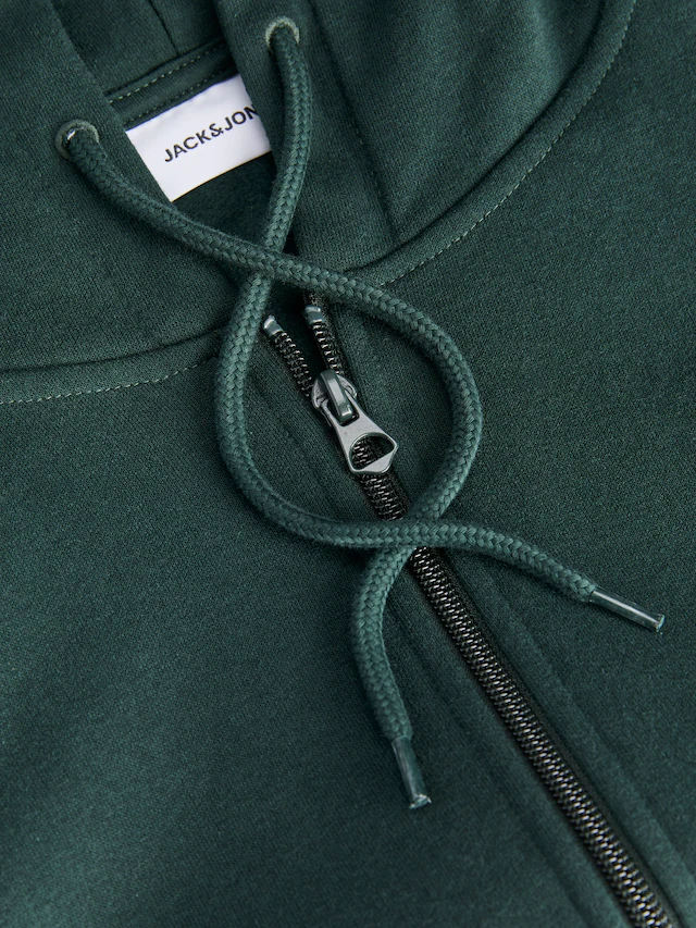 Jack & Jones Kapuzensweatjacke »JJAERO SWEAT ZIP HOOD« Materialmix, regular fit
