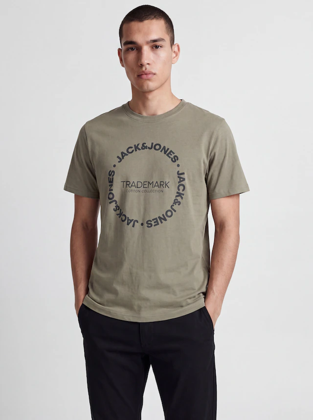 Jack & Jones T-Shirt »JJBENSON TEE SS CREW NECK« Baumwolle, regular fit