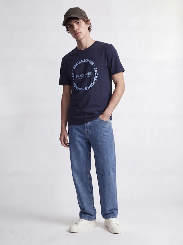 Jack & Jones T-Shirt »JJBENSON TEE SS CREW NECK« Baumwolle, regular fit