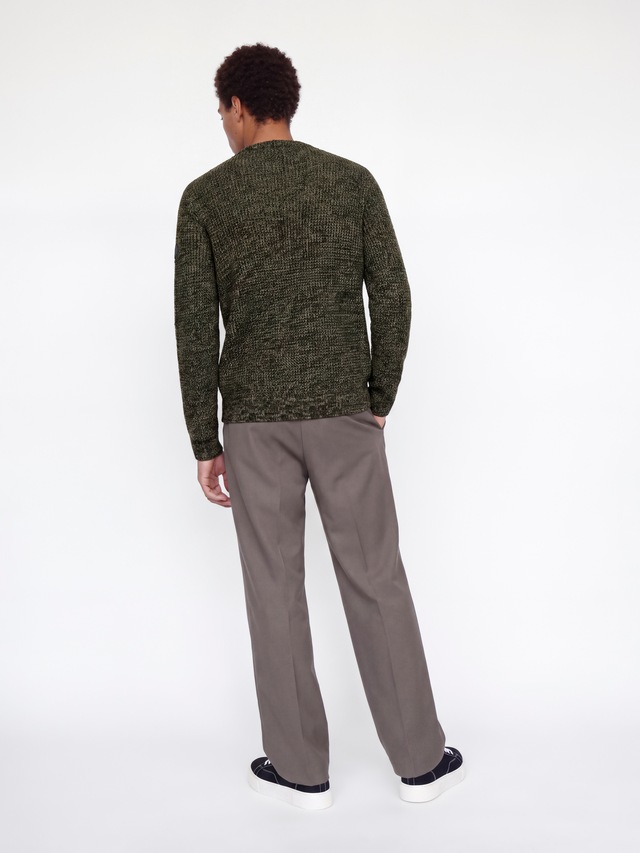 Jack & Jones Rundhalspullover »JJLUKE KNIT CREW NECK AW26« Materialmix, regular fit