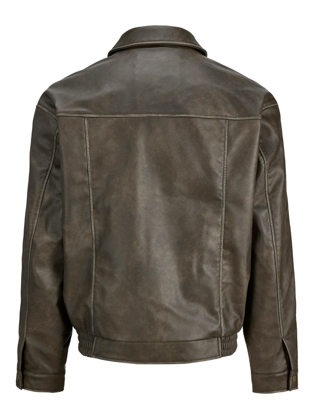 Jack & Jones Lederimitatjacke »JJMARLON PU JACKET« Kunstfaser, regular fit
