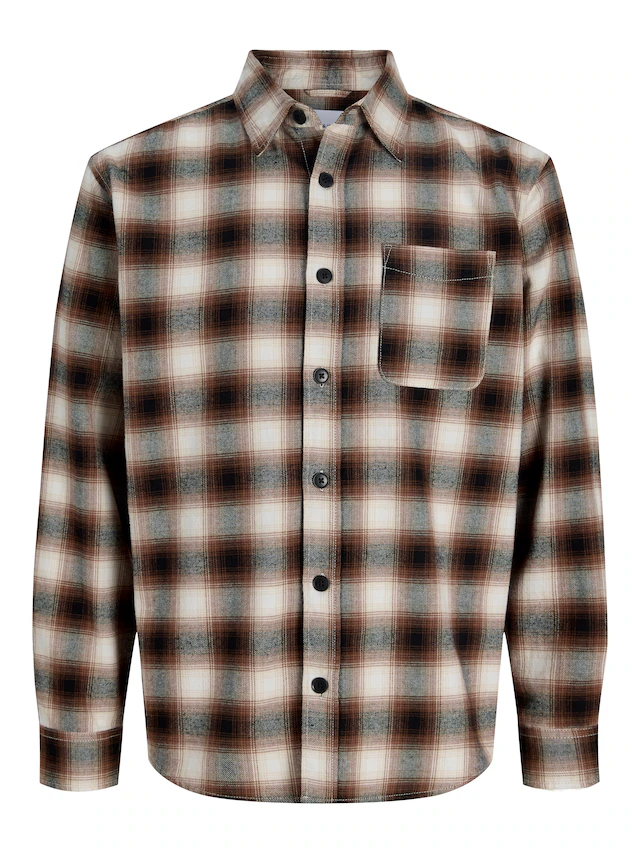 Jack & Jones Langarmhemd »JJCAMDEN FLANNEL SHIRT LS« Baumwolle, loose fit