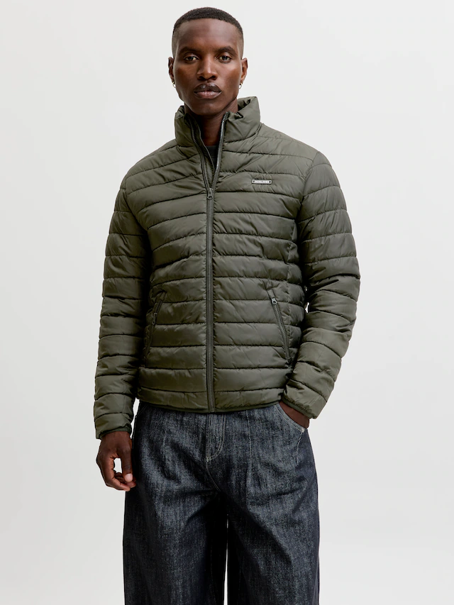 Jack & Jones Steppjacke »JJELVIS LIGHT PUFFER COLLAR« Kunstfaser, regular fit