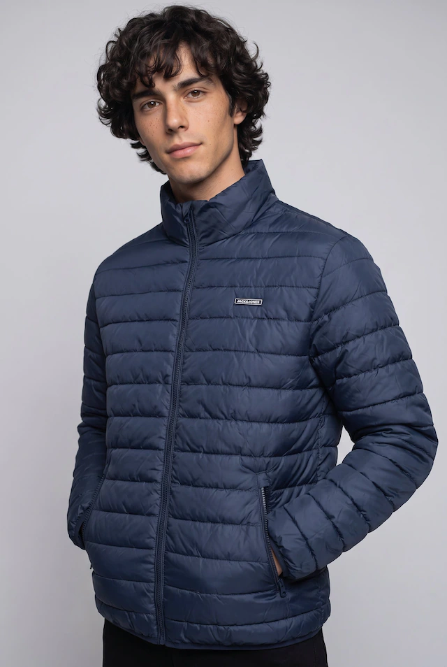 Jack & Jones Steppjacke »JJELVIS LIGHT PUFFER COLLAR« Kunstfaser, regular fit