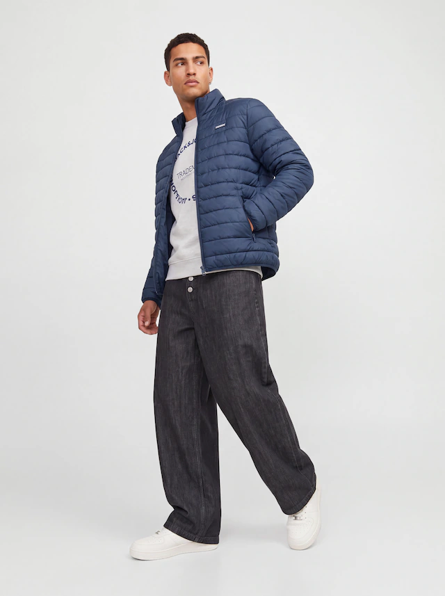 Jack & Jones Steppjacke »JJELVIS LIGHT PUFFER COLLAR« Kunstfaser, regular fit