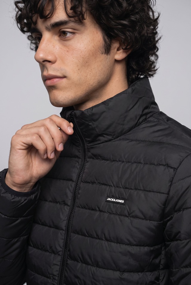 Jack & Jones Steppjacke »JJELVIS LIGHT PUFFER COLLAR« Kunstfaser, regular fit