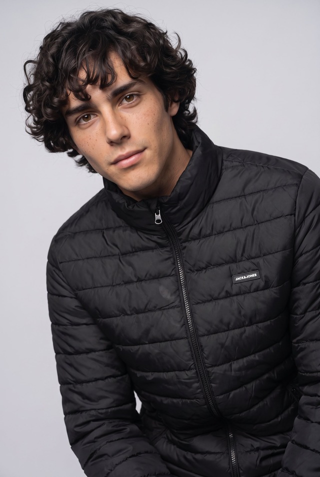 Jack & Jones Steppjacke »JJELVIS LIGHT PUFFER COLLAR« Kunstfaser, regular fit