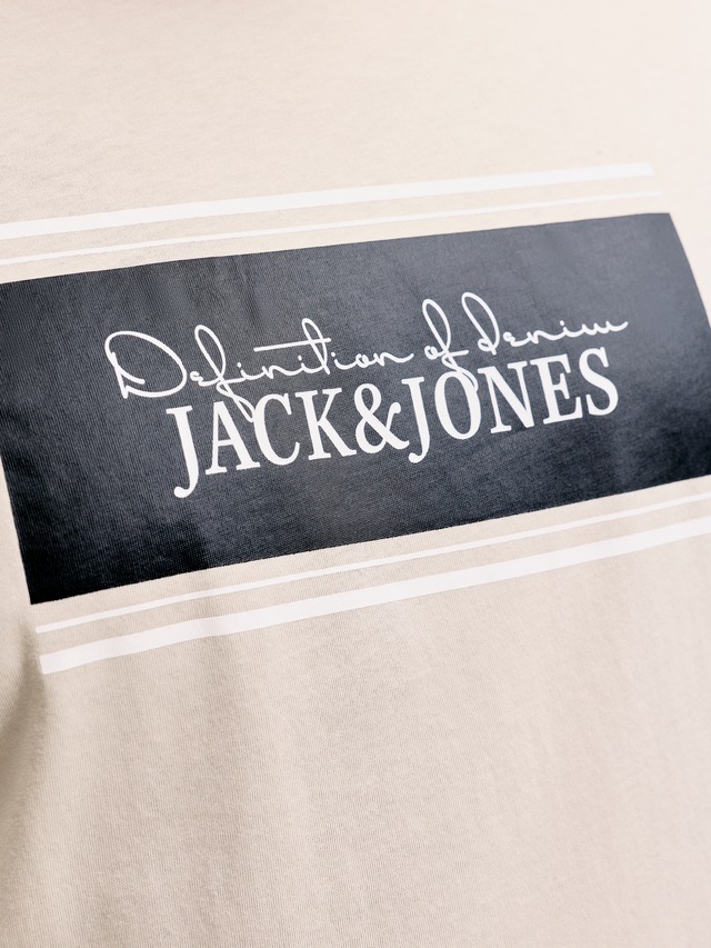 Jack & Jones PlusSize Rundhalsshirt »JJBUSTER TEE SS CREW NECK BTS SN PLS« Baumwolle, regular fit