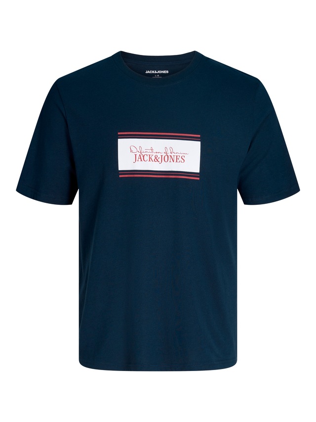 Jack & Jones PlusSize Rundhalsshirt »JJBUSTER TEE SS CREW NECK BTS SN PLS« Baumwolle, regular fit