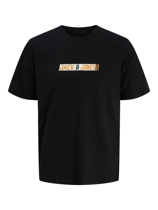 Jack & Jones PlusSize Rundhalsshirt »JJMUNK TEE SS CREW NECK SN PLS« Baumwolle, normal geschnitten