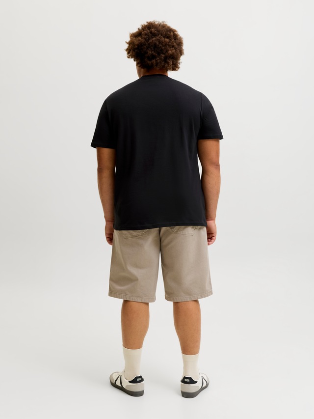 Jack & Jones PlusSize Rundhalsshirt »JJMUNK TEE SS CREW NECK SN PLS« Baumwolle, normal geschnitten