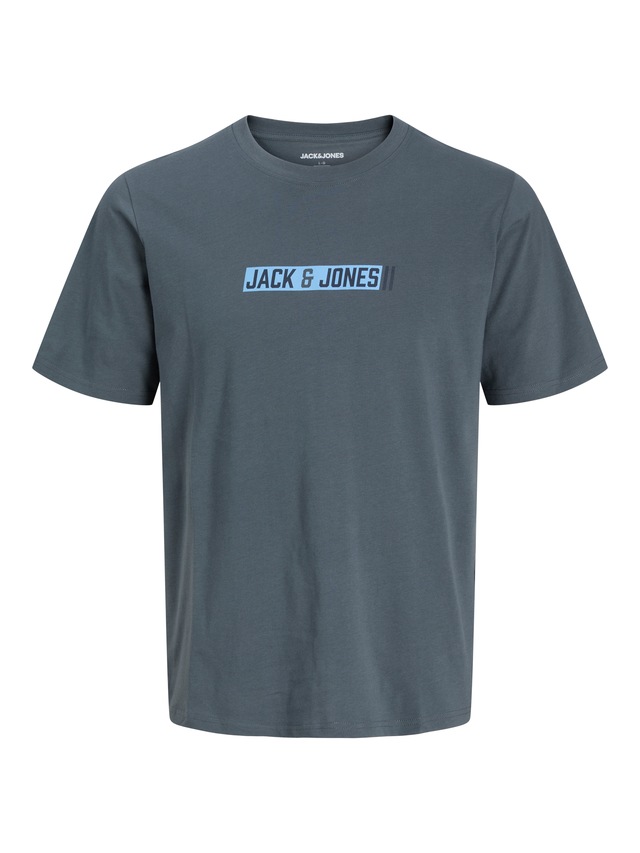 Jack & Jones PlusSize Rundhalsshirt »JJMUNK TEE SS CREW NECK SN PLS« Baumwolle, normal geschnitten