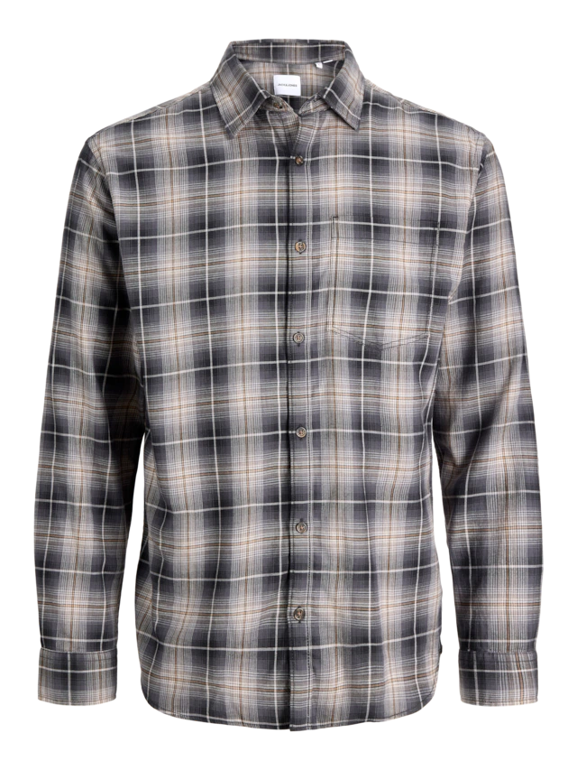 Jack & Jones PlusSize Langarmhemd »JJJAMES FLANNEL SHIRT L/S PLS« Baumwolle, regular fit