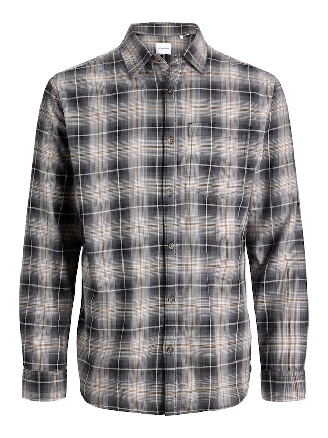 Jack & Jones PlusSize Langarmhemd »JJJAMES FLANNEL SHIRT L/S PLS« Baumwolle, regular fit