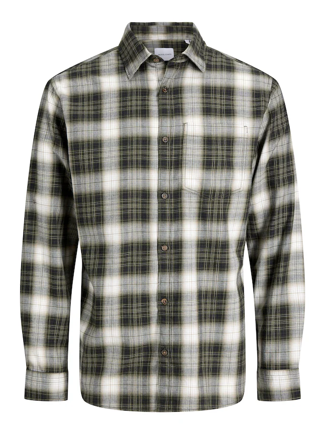 Jack & Jones PlusSize Langarmhemd »JJJAMES FLANNEL SHIRT L/S PLS« Baumwolle, regular fit