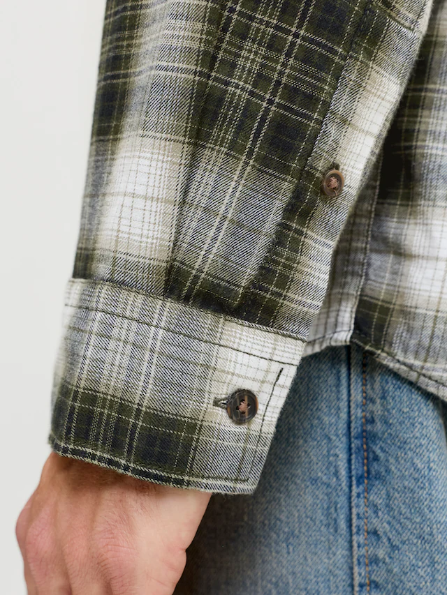 Jack & Jones PlusSize Langarmhemd »JJJAMES FLANNEL SHIRT L/S PLS« Baumwolle, regular fit
