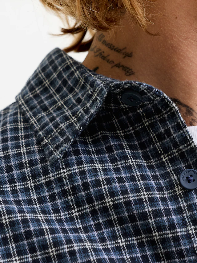 Jack & Jones PlusSize Langarmhemd »JJCARTER CHECK SHIRT LS SN PLS« Baumwolle, relaxed fit