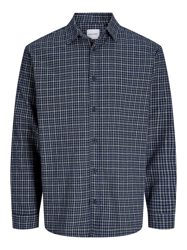 Jack & Jones PlusSize Langarmhemd »JJCARTER CHECK SHIRT LS SN PLS« Baumwolle, relaxed fit