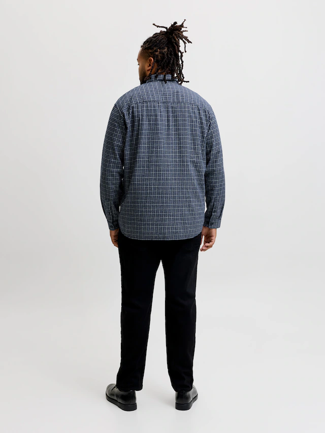 Jack & Jones PlusSize Langarmhemd »JJCARTER CHECK SHIRT LS SN PLS« Baumwolle, relaxed fit