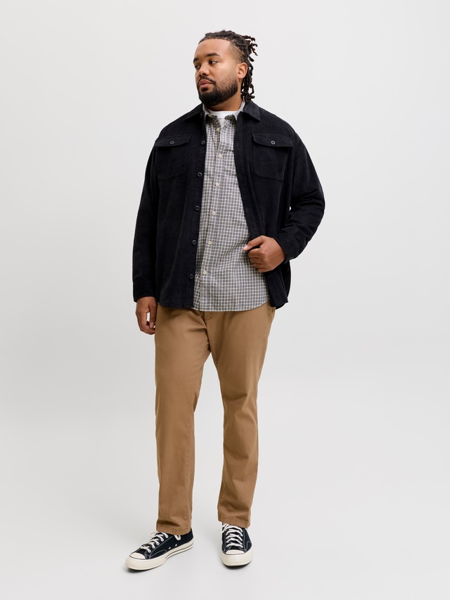 Jack & Jones PlusSize Langarmhemd »JJCARTER CHECK SHIRT LS SN PLS« Baumwolle, relaxed fit