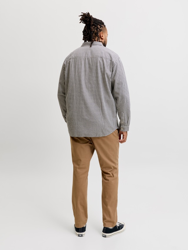 Jack & Jones PlusSize Langarmhemd »JJCARTER CHECK SHIRT LS SN PLS« Baumwolle, relaxed fit