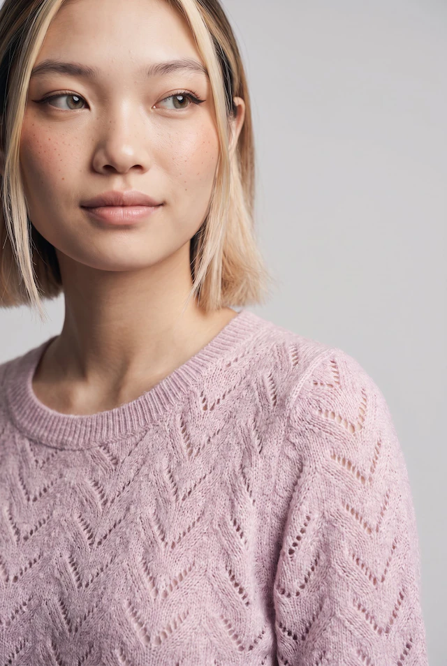 ONLY Kurzarmpullover »ONLSUNNY SS O-NECK KNT« Kunstfaser, regular fit, Rundhals